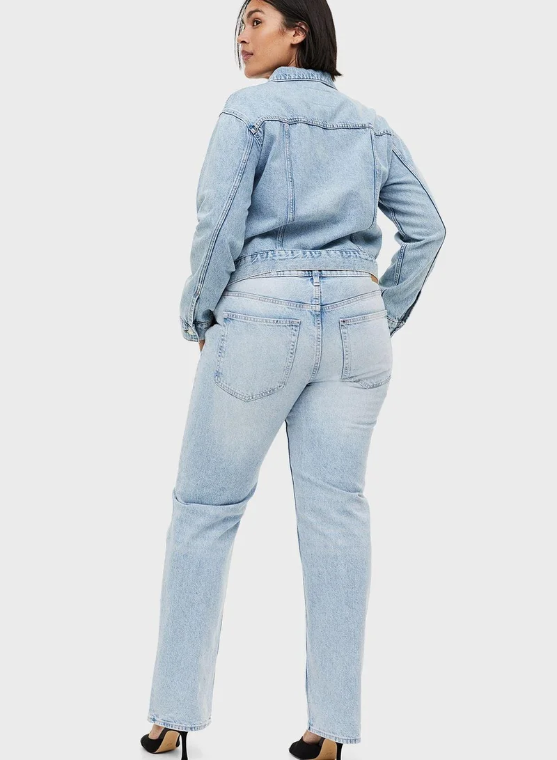 اتش اند ام جينز بخصر عالي